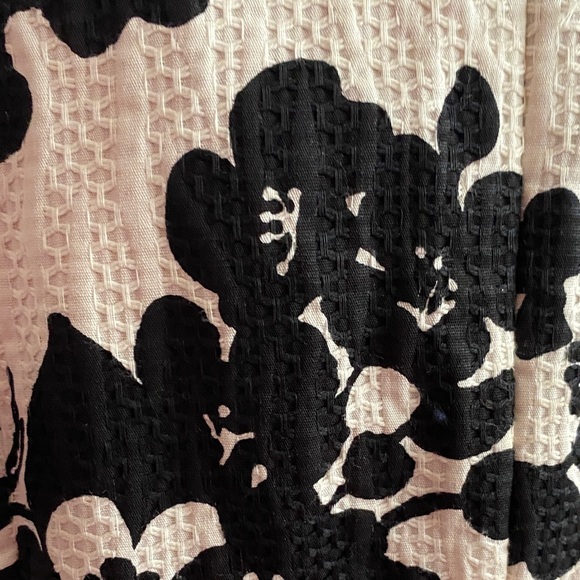 Eliza J Black and Cream Floral Midi Dress - Picture 3 of 7